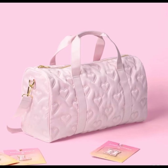 Stoney Clover Lane Bags Stoney Clover Lane X Target Quilted Hearts Duffel Bag In Pink Poshmark